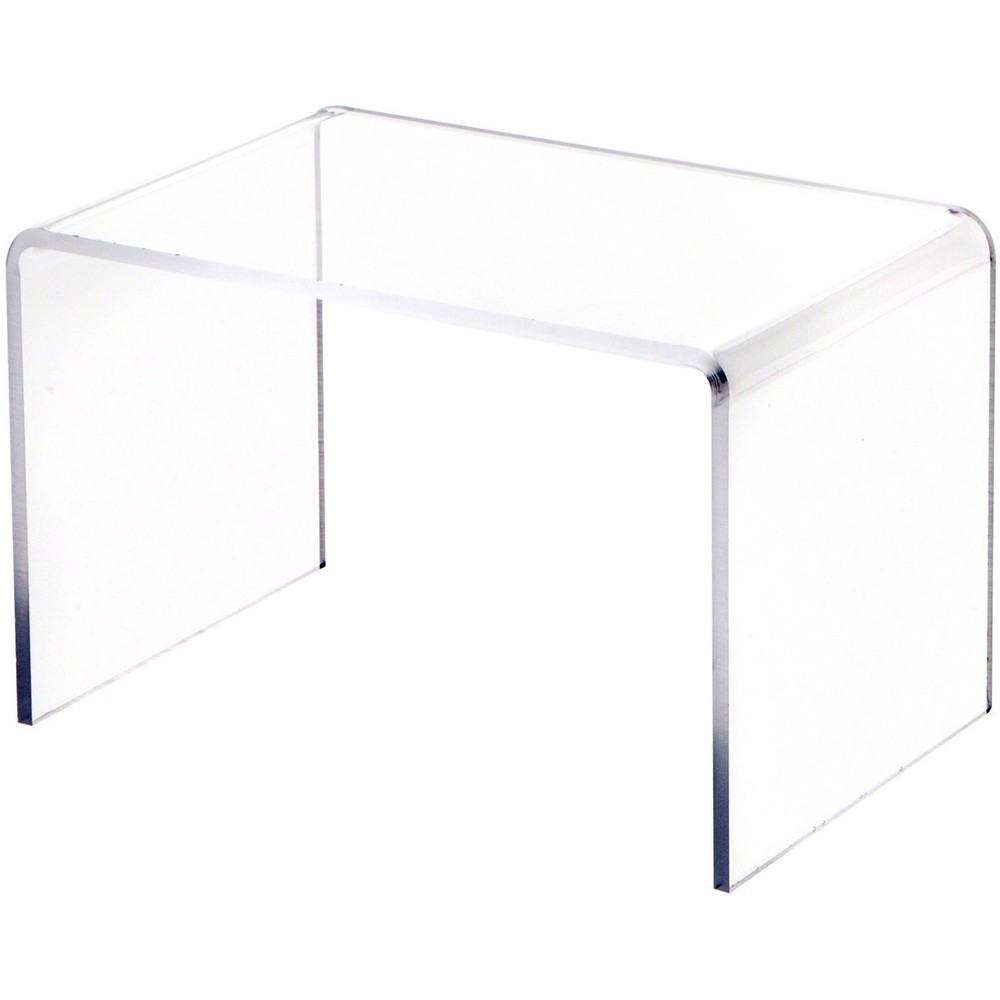 Plymor Clear Acrylic Small Rectangular Display Riser, 5″ H x 7.5″ W x 5″ D