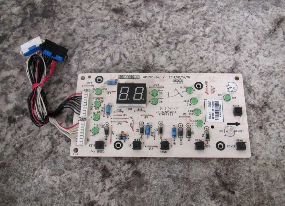 Gree 30562073 PTAC Unit Display / Interface / Control Board Used Free Shipping
