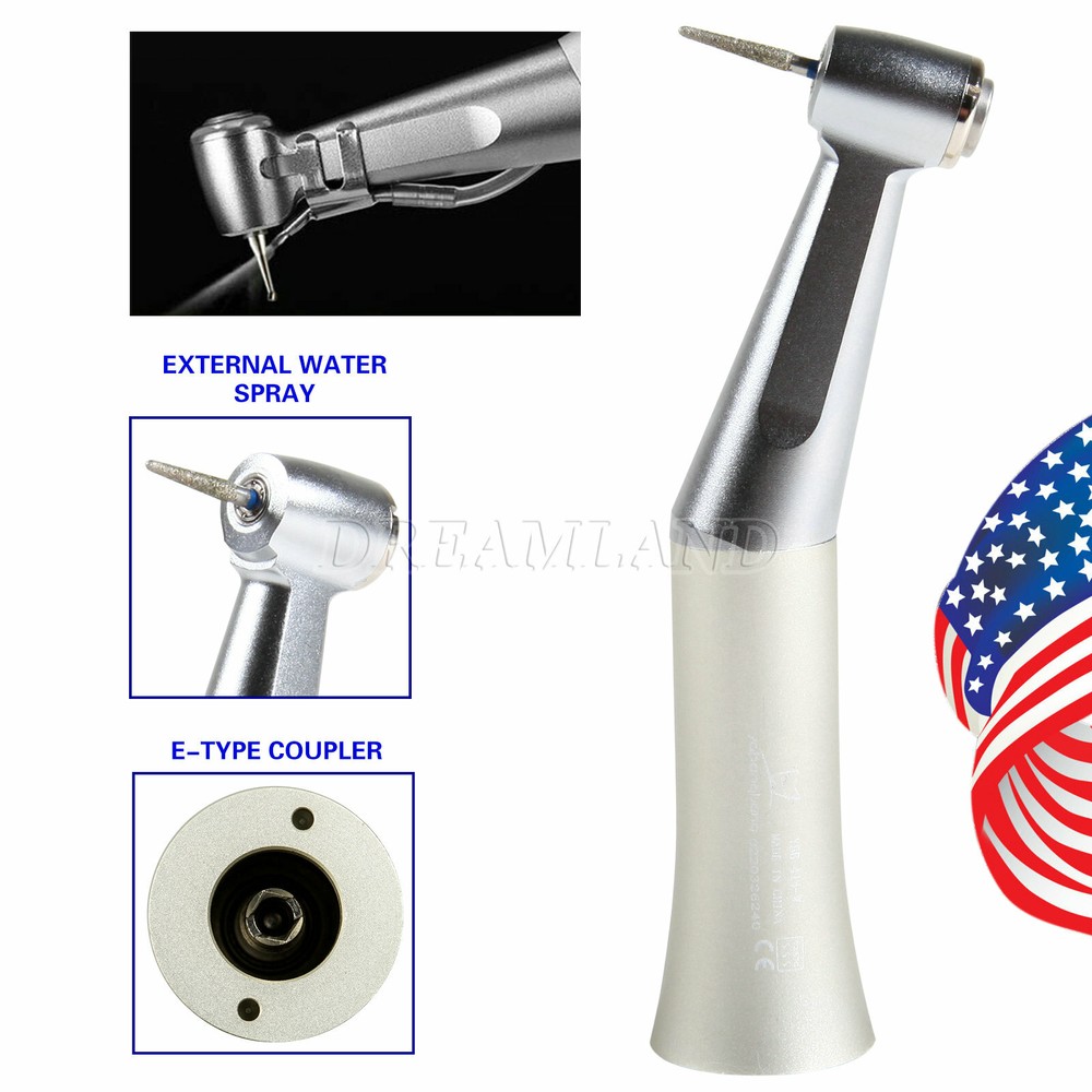 1-10 NSK Style Dental Slow Low Speed Handpiece Contra Angle 1:1 Fit FG 1.6mm Bur