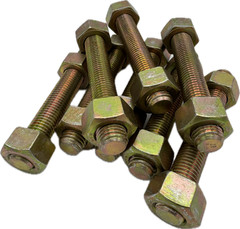 5 Pack! `7/8″-9 x 6-1/2” B7 Studs Cadmium Yellow, End to End, w/ (2) 2H Nuts