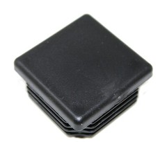 Universal Plastic 1-1/2 inch Black Square Tubing Cap Finishing Plug Chair Glide