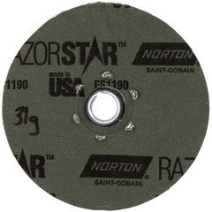 Norton 08834110839 5×5/8-11″ RazorStar Fiber Quick-Change Disc CA 36 Grit 25 pk