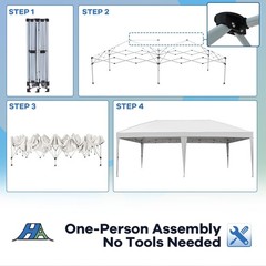Havzeno 10X20 Ft Pop Up Canopy Without Sidewall Commercial Waterproof Canopy