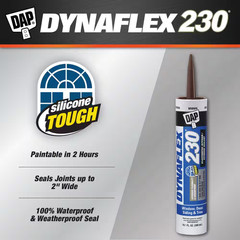 Dynaflex 230 10.1 Oz. Brown Premium Exterior/Interior Window, Door and Trim Seal