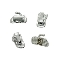 10 sets Dental Orthodontic Buccal Tube 1st 2nd Molar Bracket Roth 022 Mesh Tubes