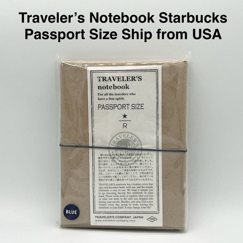 NEW Starbucks Reserve Roastery Tokyo Traveler’s Notebook Planner Passport Blue