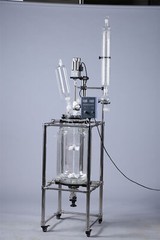 50L Large Lab Chemical Jacket Reactor Glass Reaction Vessel Digital Display USA