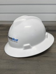 NorthStar Communications Group MSA V-Gard Style Hard Hat Medium White