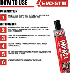 EVO-STIK Impact Adhesive 65g | Cork, Felt & Leather Glue | High Strength