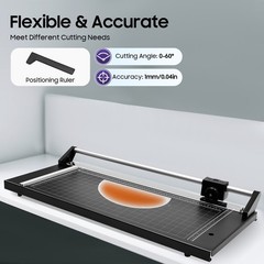 24 Inch/61cm Manual Precision Rotary Paper Trimmer Sharp Photo Paper Cutter