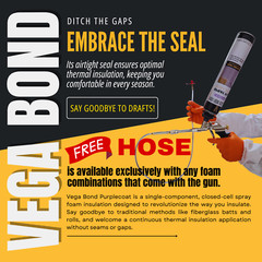 Vega Bond Purplecoat Single Component Spray Foam Insulation 24-Pack Set-480BF
