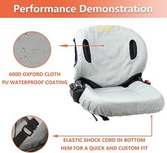 Forklift Tractor Seat Cover, 600D Oxford Cloth Weatherproof Durable Seat Cove…