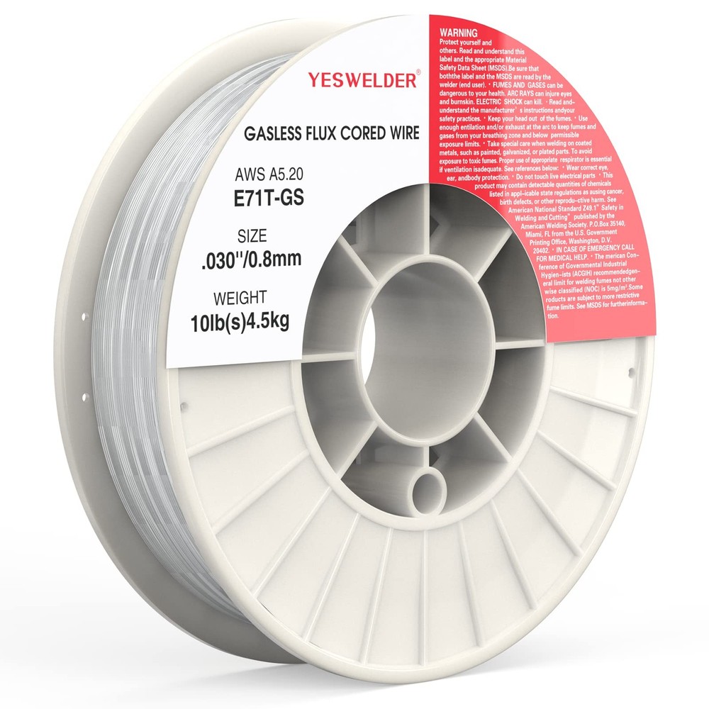 Yeswelder Flux Core Gasless Mig Wire E71T-Gs Mild Carbon Steel .030-Inch