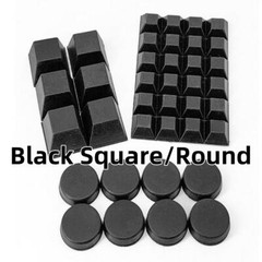 Black Square/Round Self Adhesive Rubber Feet Bumper Stops for Chopping Boards