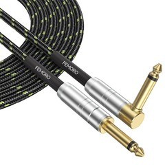 Guitar Cable 10 ft, Instrument Cord 22AWG, Gold-Plated 1/4 Inch Jack, for Ele…