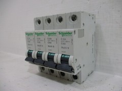 Lot of 4 Schneider 24426 C2A C60 Multi-9 2 Amp Circuit Breaker 1-Pole 2A 277V