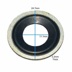 M12 Metal Rubber Oil Drain Plug Gaskets Fits GM Dorman 097-021 097021