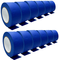 4 Rolls Blue Painter’s Masking Tape, 0.94in x 22yd, Easy Removal, No Residue