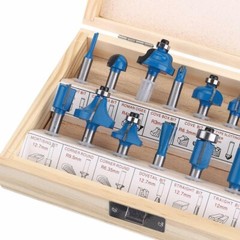 15Pcs Carbon Milling Cutter Router Bit Set Tungsten Carbide Router 1/4″ Shank US