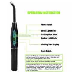 Dental Wireless Cordless LED Cure Curing Light Lamp 1500mw 5W Tool Resin Cure US