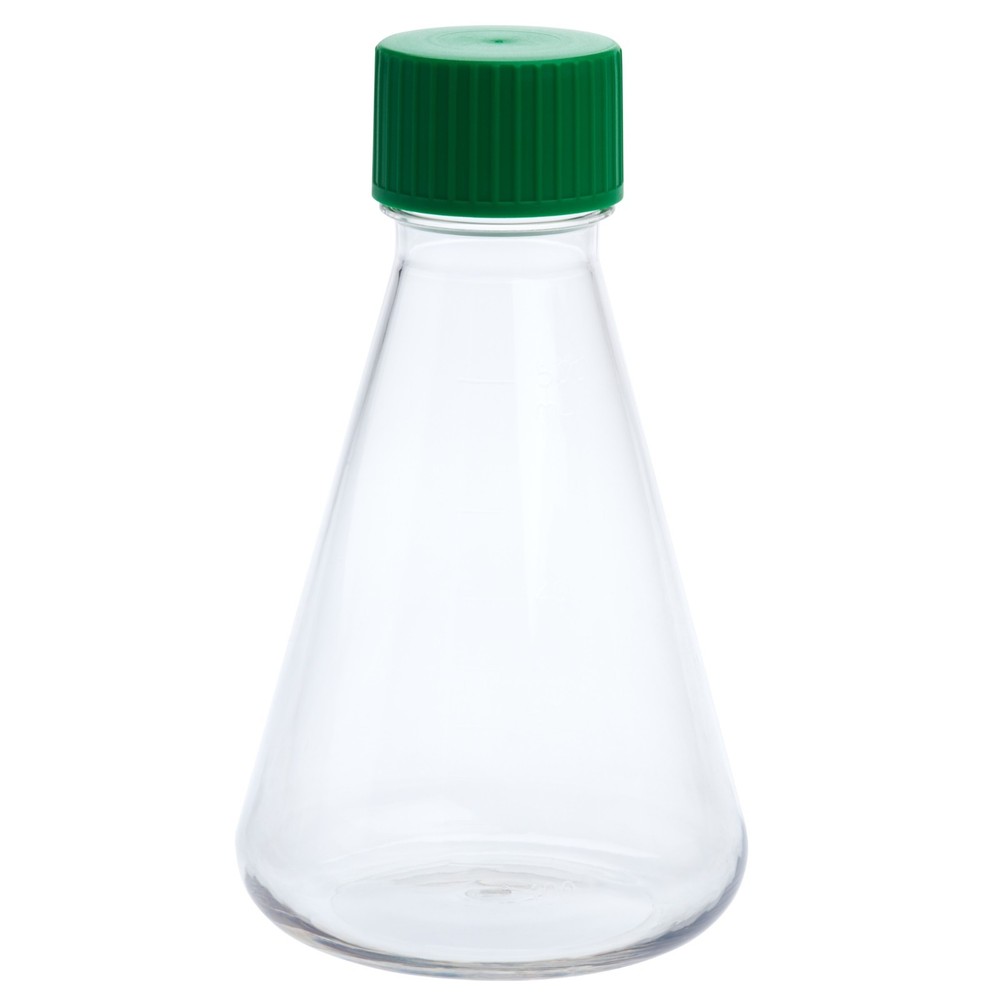 CELLTREAT 1000mL Erl. Flask, PETG, Solid Cap, 6/Case, Sterile #229812E