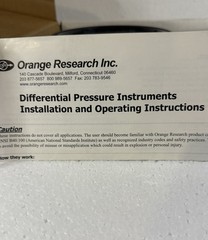 Orange Research Differential Pressure Gauge Part No. 1516-S1044/1500 PSI