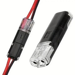 100PCS Plug-In Quick Wire Connectors Reusable Clamp Terminal Blocks for Cables