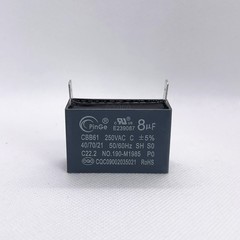 CBB61 250V 4/5/6/8/10/12/15/20/24/25 UF Fan Motor RUN Capacitor 2 PINS