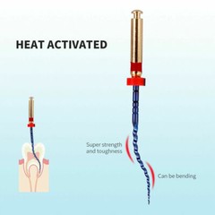 AZDENT Dental NITI Endo Rotary Files Gold Taper Endodontic Engine Use SX-F3 25mm