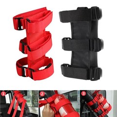 Adjustable Extinguisher Mount Strap Oxford Cloth Car Roll Bar Fire Extinguisher