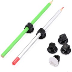 6 Pack Black Plating Pen Holder Clips- Self Adhesive Pen Pencil Holder Pen