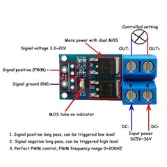 10Pcs MOS Field Effect Transistor Trigger Switch Driver Board PWM-Control
