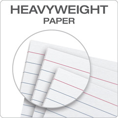 Heavyweight Ruled Index Cards, 3″ X 5″, White, 100 per Pack (63500)