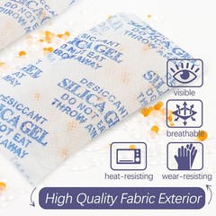 10g Gram Foil-Packed Silica Gel Desiccant Pack Moisture Absorber Packets x 32pcs
