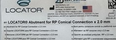 LOCATOR Abutment for RP Conical Connection x 2.0 mm
