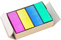 800 Pcs Mini Color Staples DIY Shop Stapler 24/6 Millimeters, Multi-colored