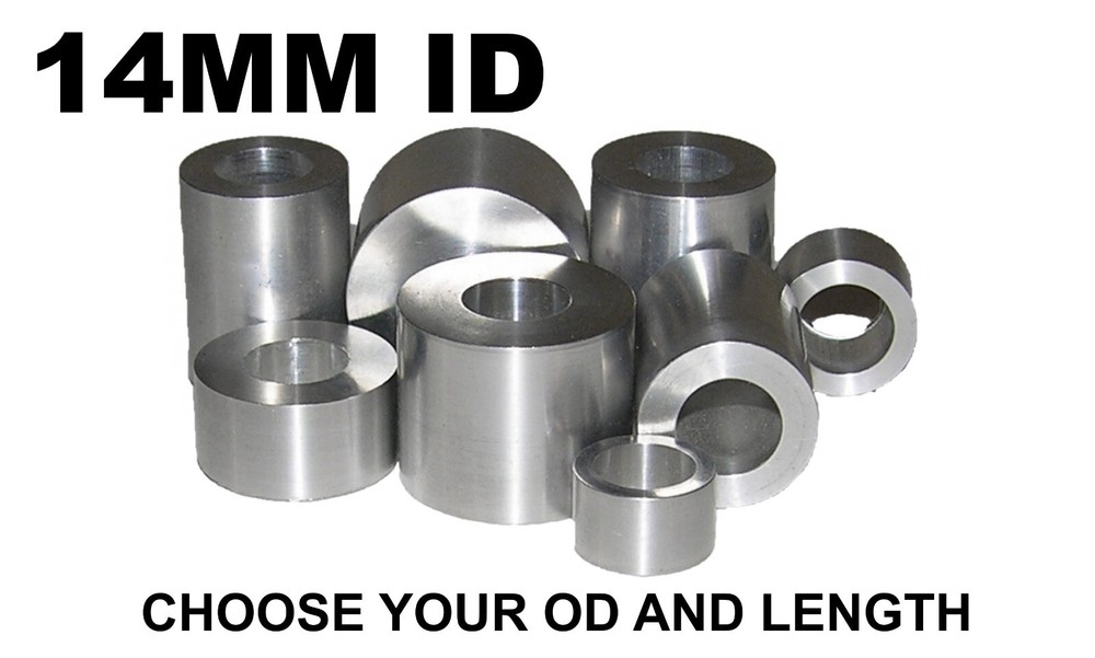 ALUMINUM 14MM ID X 26MM OR 25MM 24MM, 23MM OR 22MM OD BUSHING SPACER