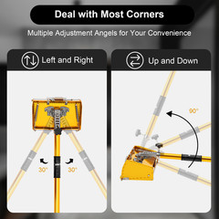 Drywall Flat Finishing Box Tool 5-Speed Rod for Wall and Ceiling Plastering