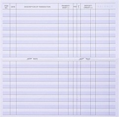 24 PCS Check Registers for Personal Checkbook, Easy to Read Checkbook RegisteR