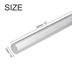Aluminum Round Rod 1/2 Inch Diameter 6061 Solid Lathe Metal Bar 12 Inch Length