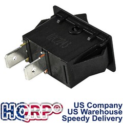 HQRP ON Off Rocker Switch 2-Prong 16A 125V for KEDU HY35C, Saw, Air Compressor