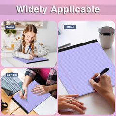 3 Pcs Legal Pads 8.5 X 11 Purple Note Pads 8.5 X 11 Notepad Total 75 Sheets Mic