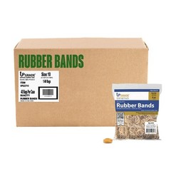 Upgrade Office Supply Rubber Bands, Size 10 (1-1/4 x 1/16),925 Ct 1/4 lb Bag USA