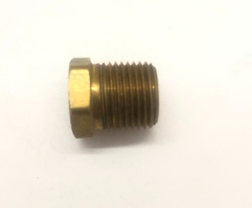 Brass Hex Reducer Bushing 1/2” MPT to 1/8” FPT (like 209P-8-2)