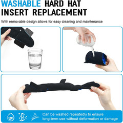 Hard Hat Sweatbands, Sweat Band for Safety Helmet, Washable Hard Hat Cooling