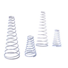 304 Stainless Steel Conical Cone Compression Spring Wire Dia 0.4-2mm High 8-30mm