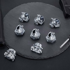Blulu 50 Pcs 3/4 Inch Cable Connectors Clamp Type Cable Connectors Conduit