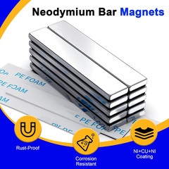 Powerful Neodymium Bar Magnets, 12 Pack Rare Earth Magnet, Heavy Duty Magnets, S