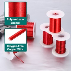 42 AWG Magnet Wire Enameled Copper Wire 8 oz Magnetic Coil Wire 155C(311F)
