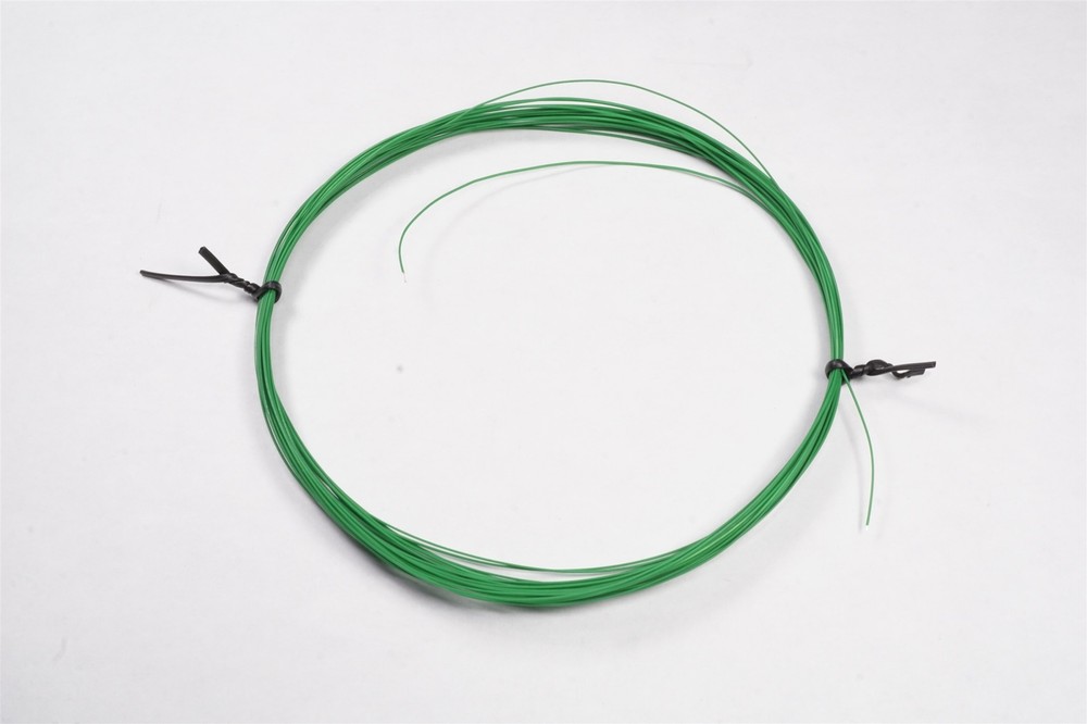 25′ M81822/3-B30-5 Solid Single Conductor Silver Coated Copper 30AWG Green Wire